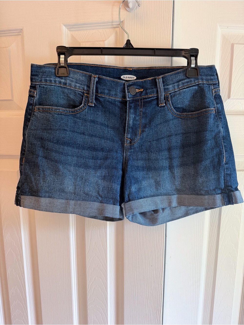 Old Navy Blue Denim Cuffed Jean Shorts
